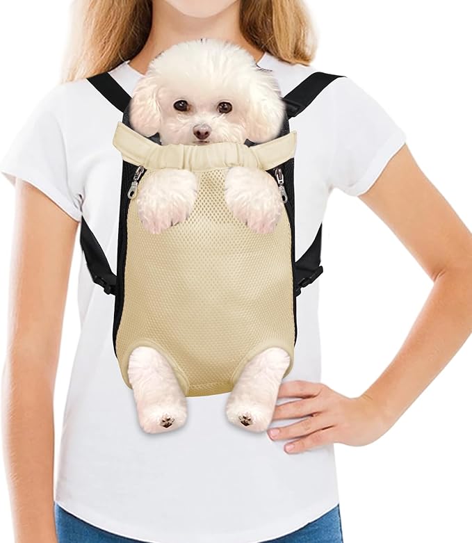 FEimaX Dog Carrier Backpack Pet Legs Out Front Cat Travel Bag, Adjustable Puppy by FEimaX