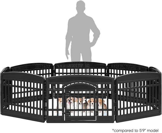 IRIS USA 24" Dog Playpen 8-Panel Pet Exercise Pen - Image 2