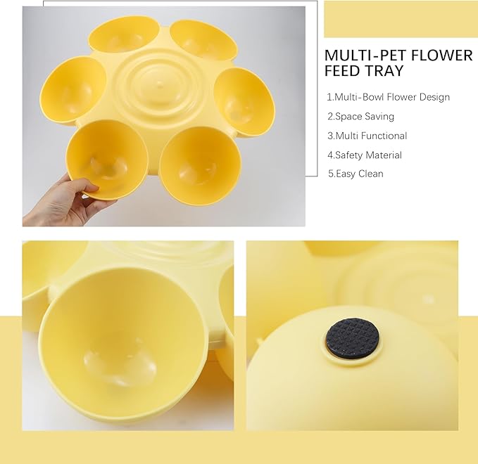 DOERDO Cat Feeding Bowl, Plastic Cat and Dog Food Bowl - Image 3