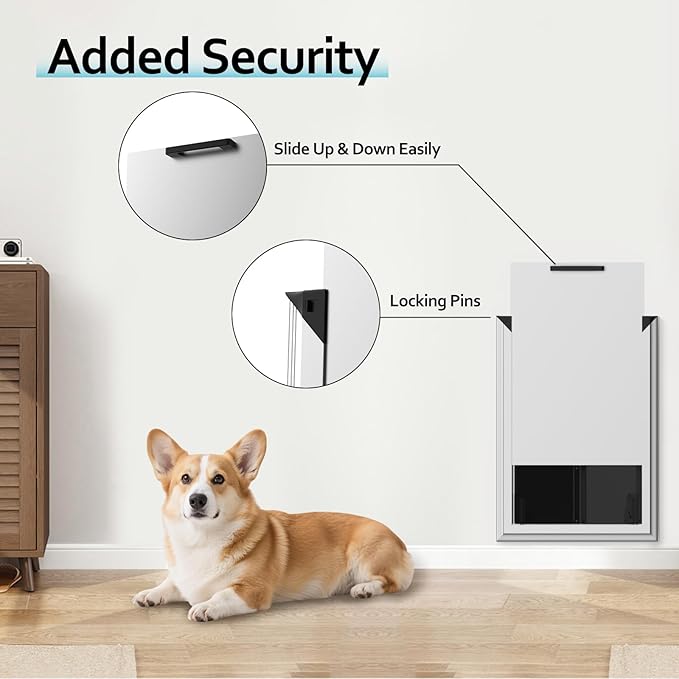 Dog Door for Wall, Energy Efficient French Doggy Door - Image 5