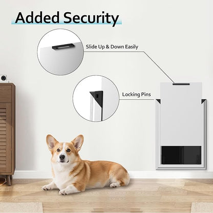 Dog Door for Wall, Energy Efficient French Doggy Door - Image 5