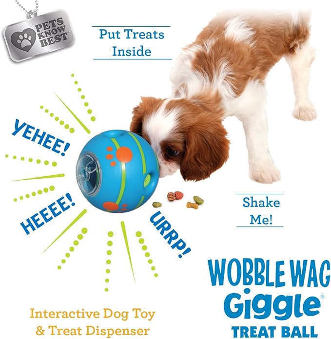 Wobble Wag Giggle Ball Interactive Dog Treat Dispensing Toy, Giggle Sounds - Image 4