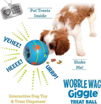 Wobble Wag Giggle Ball Interactive Dog Treat Dispensing Toy, Giggle Sounds - Image 4