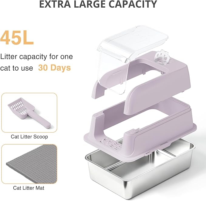 Stainless Steel Cat Litter Box - Image 2