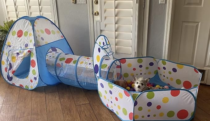 Piggy Poo and Crew Interactive Pet Tunnel and Ball Pit | Fun Pet Playhouse | - Image 3