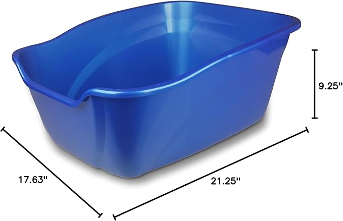 Pureness Giant High Sides Cat Litter Pan, Colors may Vary. - Image 6