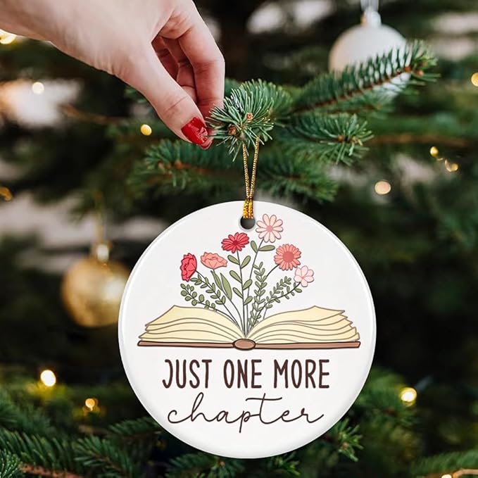 Book Lover Ornament, Books Ornaments - Image 3