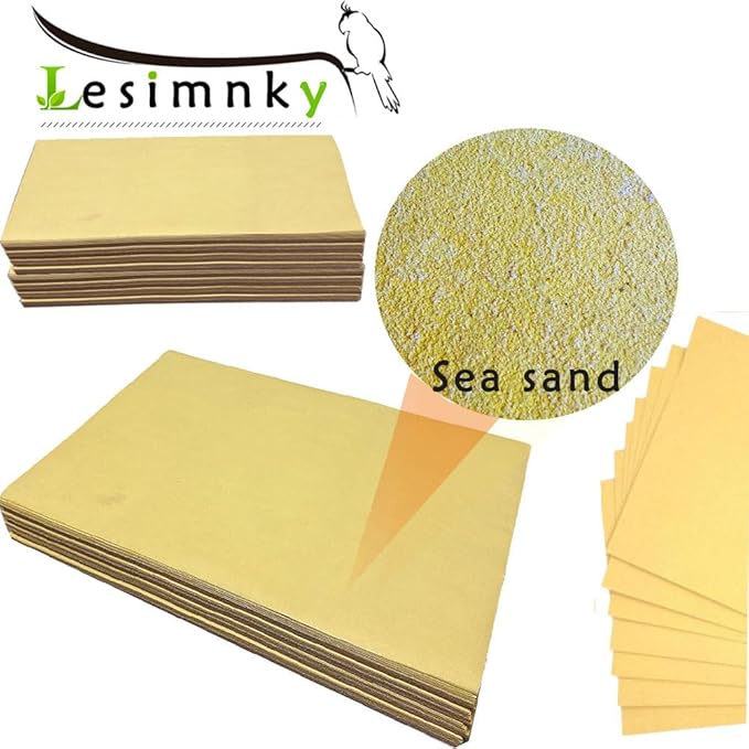 Bird Cage Liner 50-Pack 17” x 11” Gravel Paper Cuttable Pet Sandpaper Special - Image 7