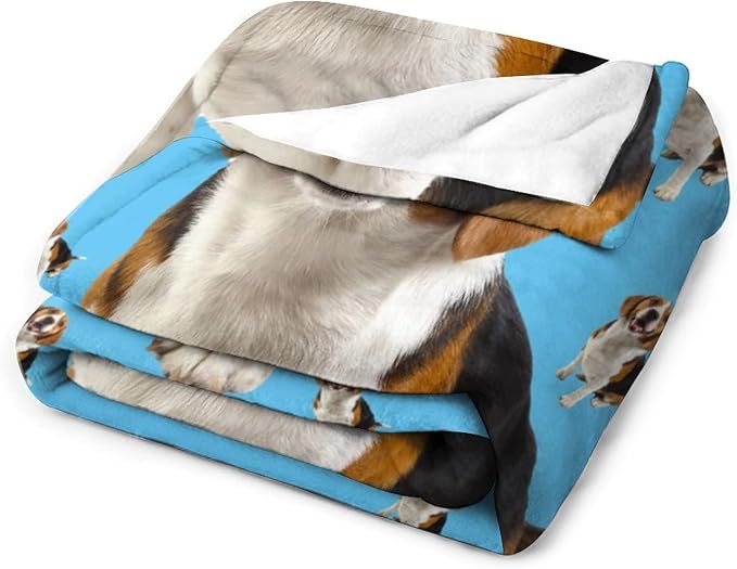 Personalized Dog Portrait Blanket Using Pet Photo & Name Custom Pet Memorial - Image 2