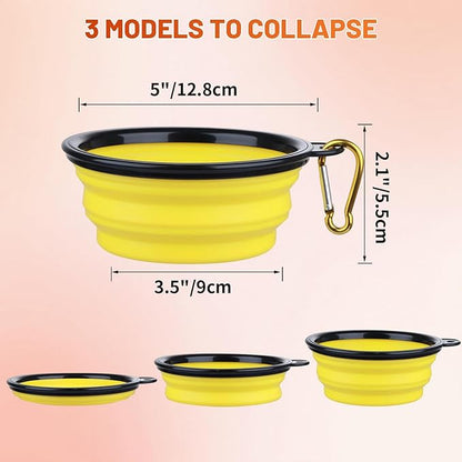 Dog Bowl Pet Collapsible Bowls, 2 Pack Collapsible Dog Water Bowls - Image 4