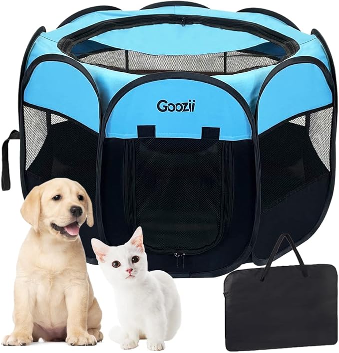GOOZII Dog Playpen Portable Collapsible, Indoor Outdoor Pet Puppy Exercise - Image 9