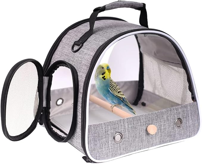 Small Bird Travel Carrier, Portable Bird Travel Cage by hereex