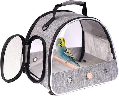 Small Bird Travel Carrier, Portable Bird Travel Cage by hereex