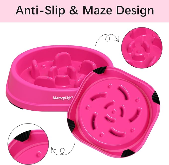 MateeyLife Small Slow Feeder Cat Bowls, Anti-Choking Puzzle Cat Food Bowls - Image 4