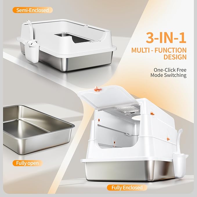 Stainless Steel Cat Litter Box - Image 7