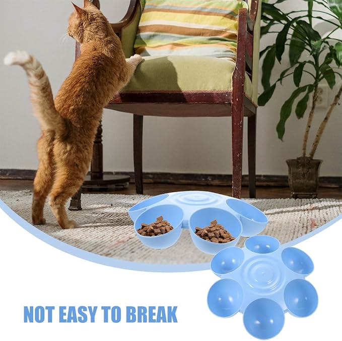 POPETPOP 2pcs Cat Food Water Bowls Plastic Dog Cat Feeder Bowls Multi- Feeder - Image 7