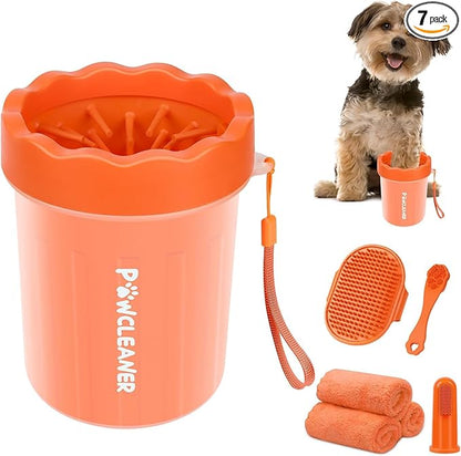 Professional 7 in 1 Dog Paw Cleaner by Comotech