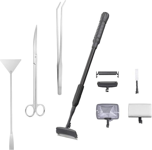 Carefree Fish 7IN1 Aquarium Cleaning Tools Long Handle Adjustable Length by CarefreeFish