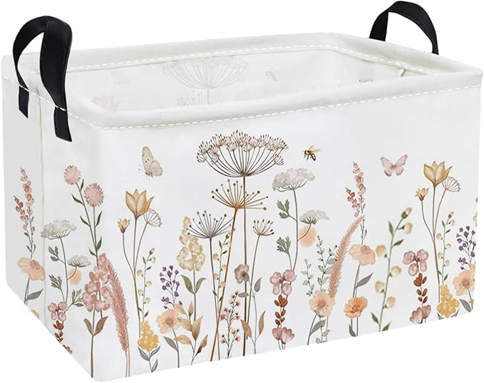 Essme Rectangular Flower Basket, Storage Bins Organizer by ESSME