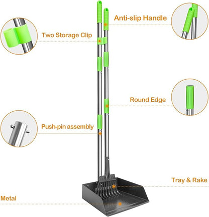 TOOGE Larger Pooper Scooper for Large Dogs, Dog Pooper Scooper Long Handle - Image 2