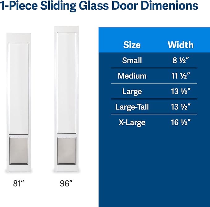 PetSafe 1-Piece Sliding Glass Pet Door - Image 7