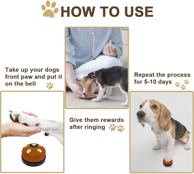 Leather Dog Doorbell, 2 Pack Dog Bells Puppy Training Bell - Image 6