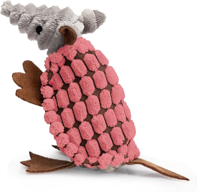 Hollypet Plush Dog Squeaky Toy Stuffed Armadillo Animal Pet Puppy Chew Toys by Hollypet
