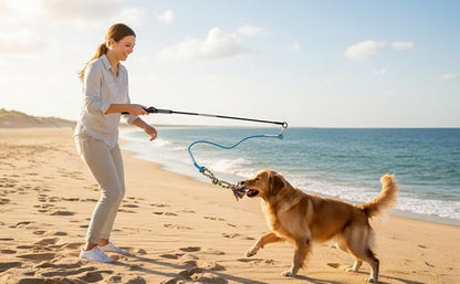 DIBBATU Flirt Pole for Dogs Interactive Dog Toys for Large Medium Small Dogs - Image 3