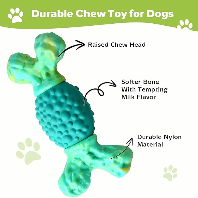 Rensh Tough Dog Chew Toys for Aggressive Chewers, Almost Indestructible Dog - Image 2