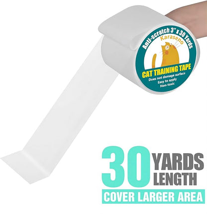 Karaseno Anti Cat Scratch Tape, 3 inches x 30 Yards Pet Training Tape, 100% - Image 2