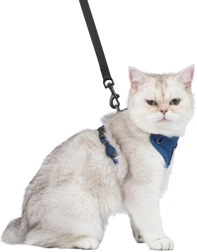 Voyager Escape-Proof Step-in Lock Cat Harness & 5ft Neoprene-Handle Leash Set - Image 7