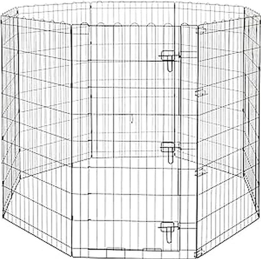 Amazon Basics Foldable Metal Indoor/Outdoor Dog Playpen, Octagonal Exercise Pen by AmazonBasics
