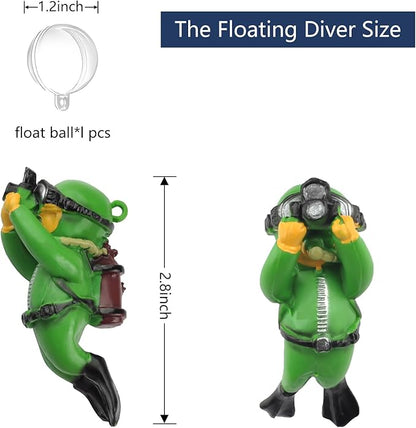 onesimcr Floating Fish Tank Decorations, Aquarium Decorations, Lovely Diver - Image 3