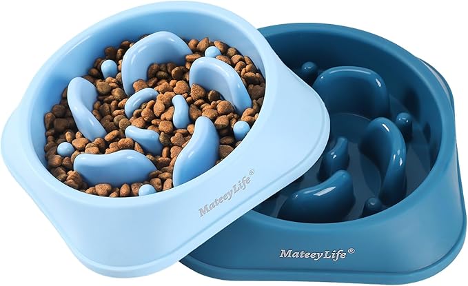 MateeyLife Slow Feeder Dog Bowls 2PCS, Anti-Choking Puzzle Dog Food Bowls - Image 8