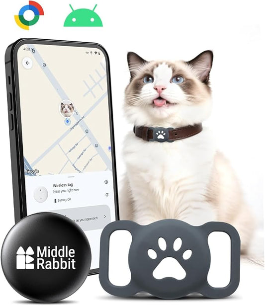 Android Cat Tracker, Tracking Tag, Pet Finder by MiddleRabbit