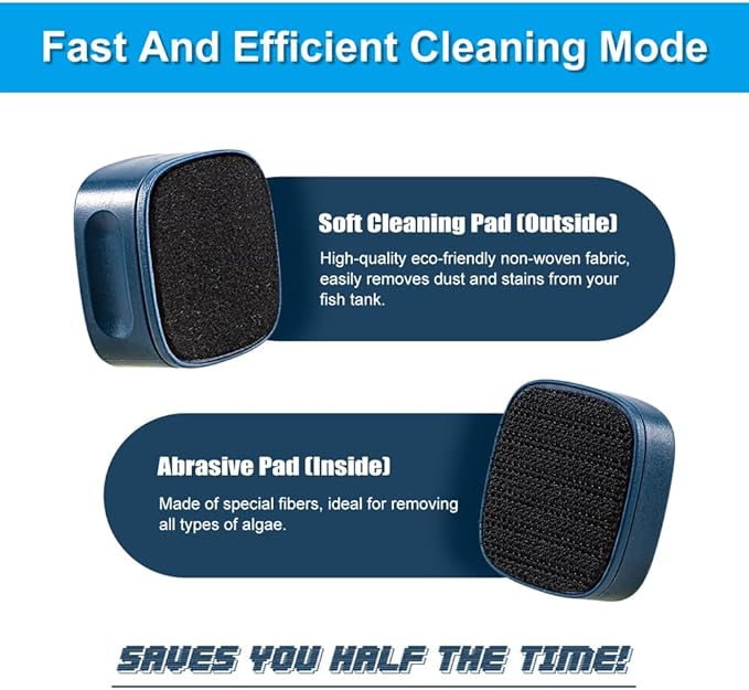 DaToo Aquarium Mini Magnetic Scrubber Scraper Small Fish Tank Cleaner Nano - Image 3