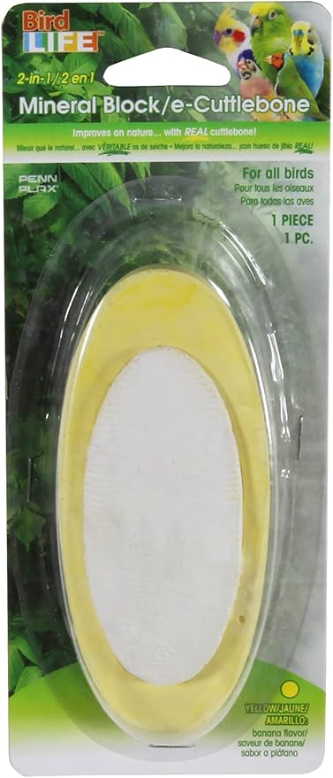 Penn-Plax Bird-Life 2-in-1 E-Cuttlebone & Mineral Block, 1 Pack - Image 4