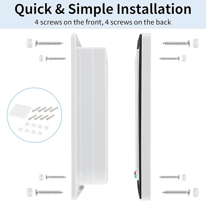 Cat Door for Interior Exterior Door, 4-Way Locking Flap for Cats & Dogs - Image 6