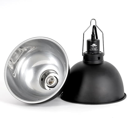 2 Pack Reptile Light Fixture, 8.5in Deep Dome Reptile Lamp Fixture, Optical - Image 2