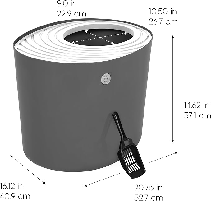 IRIS USA Cat Litter Box Large Top Entry - Image 2