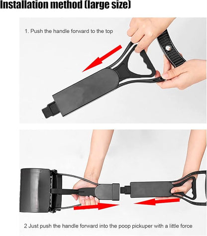 Pet Pooper Scooper, Long Handle Folding Poop Scoop, Stable Jaw Scoop Easy - Image 5