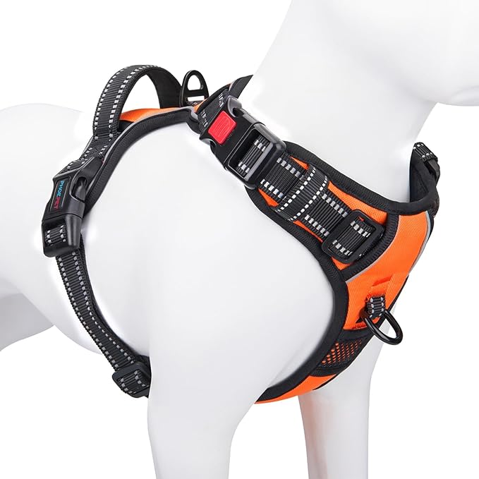 PHOEPET No Pull Dog Harness Medium Reflective Front Clip Vest by PHOEPET
