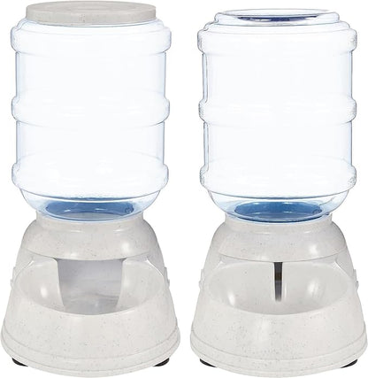 Amazon Basics Automatic Pet Water Dispenser and Gravity Food Feeder Set - Image 3