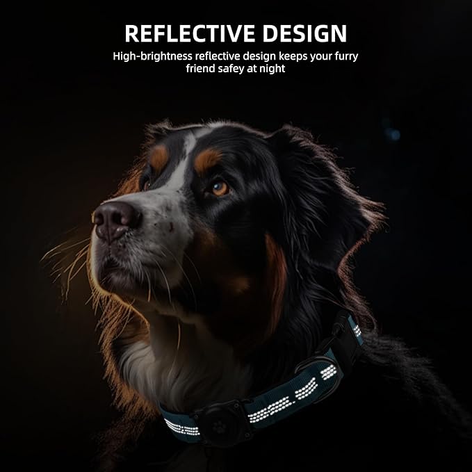 Upgraded AirTag Collar, IP68 Waterproof Holder, Reflective, Ultra-Durable - Image 4
