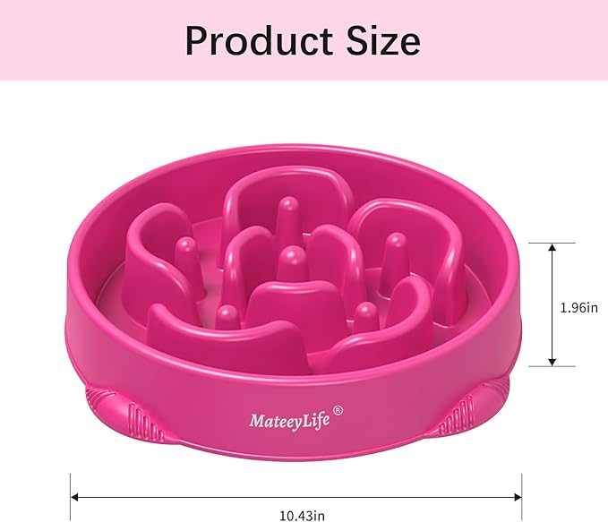 MateeyLife Large Slow Feeder Dog Bowls, Anti-Choking Puzzle Dog Food Bowls - Image 3