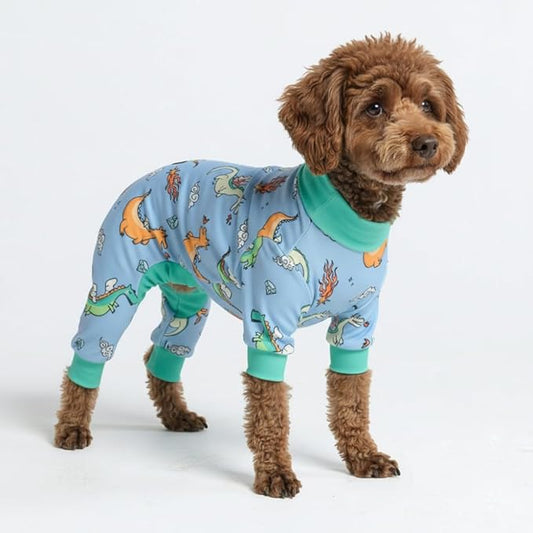 Spark Paws Dog Pajama, Dog Recovery Suit Male, Ultra-Soft and 4-Way Stretch by SparkPaws