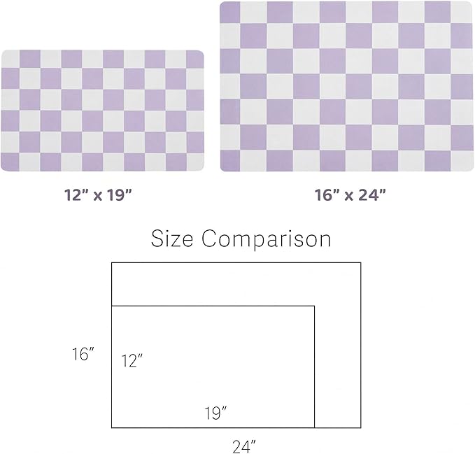 Checkered Dog Feeding Mat, Absorbent Mats - Image 7