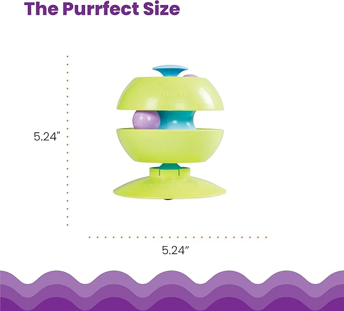 Catstages Twist-A-Ball 3-in-1 Convertible Cat Track Toy, Rolling Ball Toy - Image 5