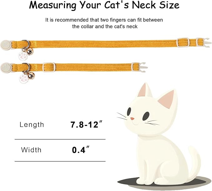 2 Pack Corduroy Cat Collars - Image 4