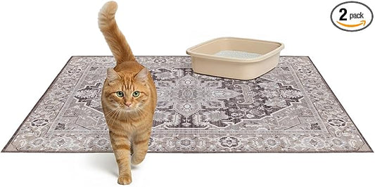 Lovewag Pets Cat Litter Mat 2 Pack by Lovewag